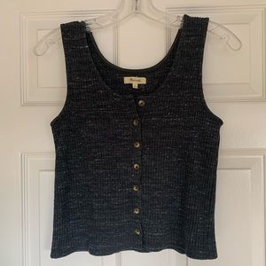 Madewell Ribbed Button Front Tank